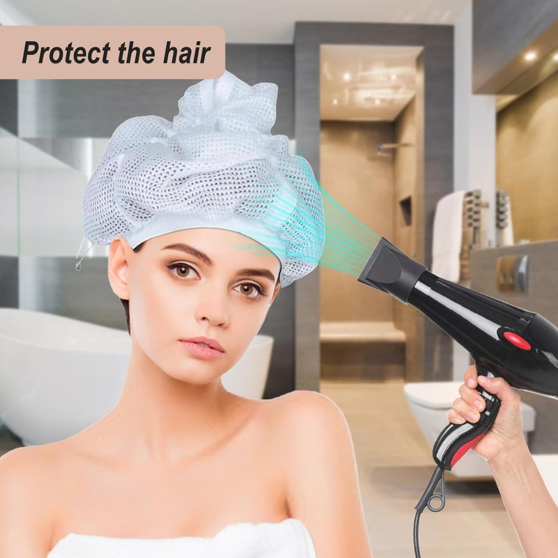 Net Plopping Cap,Hair Cover for Sleeping Soft Elastic Band Mesh