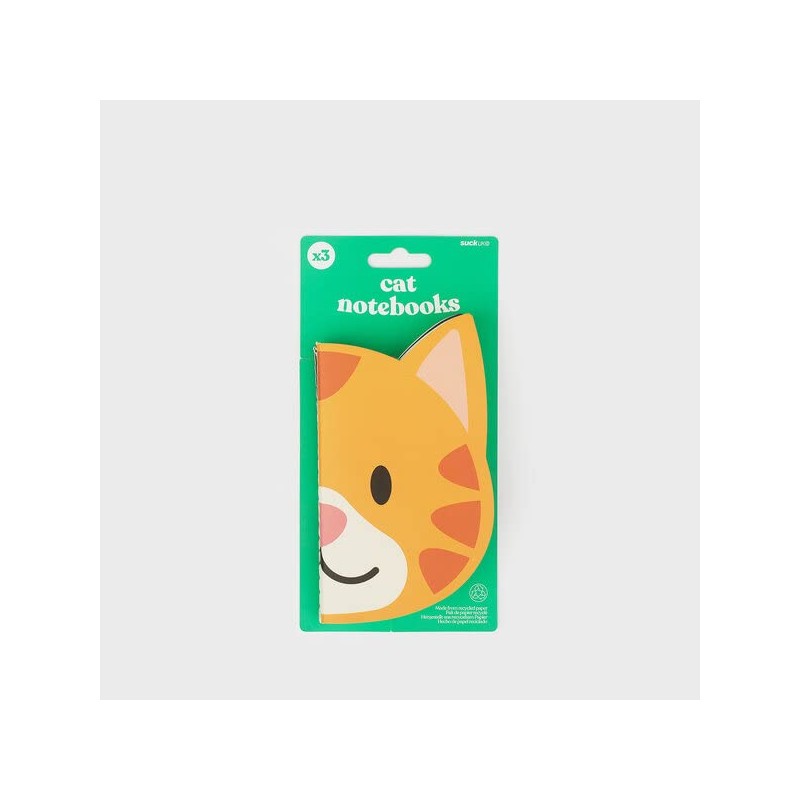 Suck UK | Lined Notebook | Cat Small Notebook |
