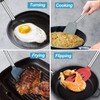 2 Pack Spatulas, Solid & Slotted Silicone Spatula Set, Stainless