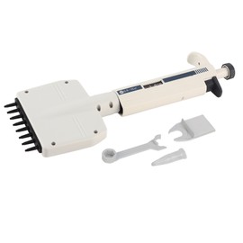 8-Channel Vraiable Volume Manual Adjustable Pipettor Pipet Laboratory Tool 0.5-10μl