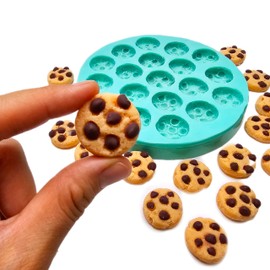 Mini Chocolate Chips Mold, cookie silicone mold Soap Candle Mold for Wax Mold for Resin NS033