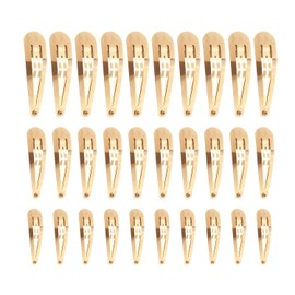 30 Pieces Gold Hair Clips Firm Non-Slip Hair Clips Fashion Hair Accessories Shattered Hair Fixing Clips Teardrop Hair Clips Multipurpose Metal Clips (3 Sizes)