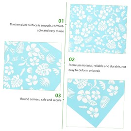 CORHAD 3sheets Polymer Clay Templates Silk Screen Stencils Mesh Transfer for Crafting Stencil for Polymer Clay