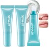 2Pcs Cooling Peel Off Lip Mask,Clear Lip Balm Gentle Exfoliator