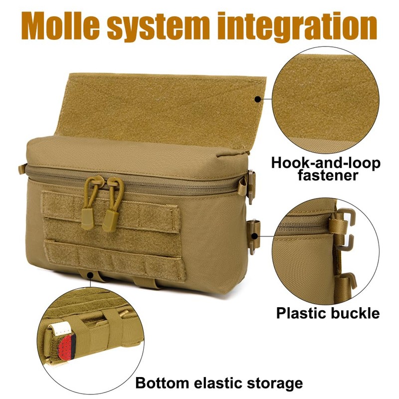 Tactical Molle Admin Pouch, Waterproof Utility Tool Pouch Gadget Storage