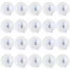 TRIXES Suction Cups x20 Clear Plastic Cups with Hooks Window