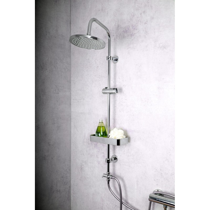 RIDDER Lobos Shower Shelf for Shower Rail Chrome