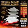 JJ CARE Fire Blanket – 10 Packs with Hooks –
