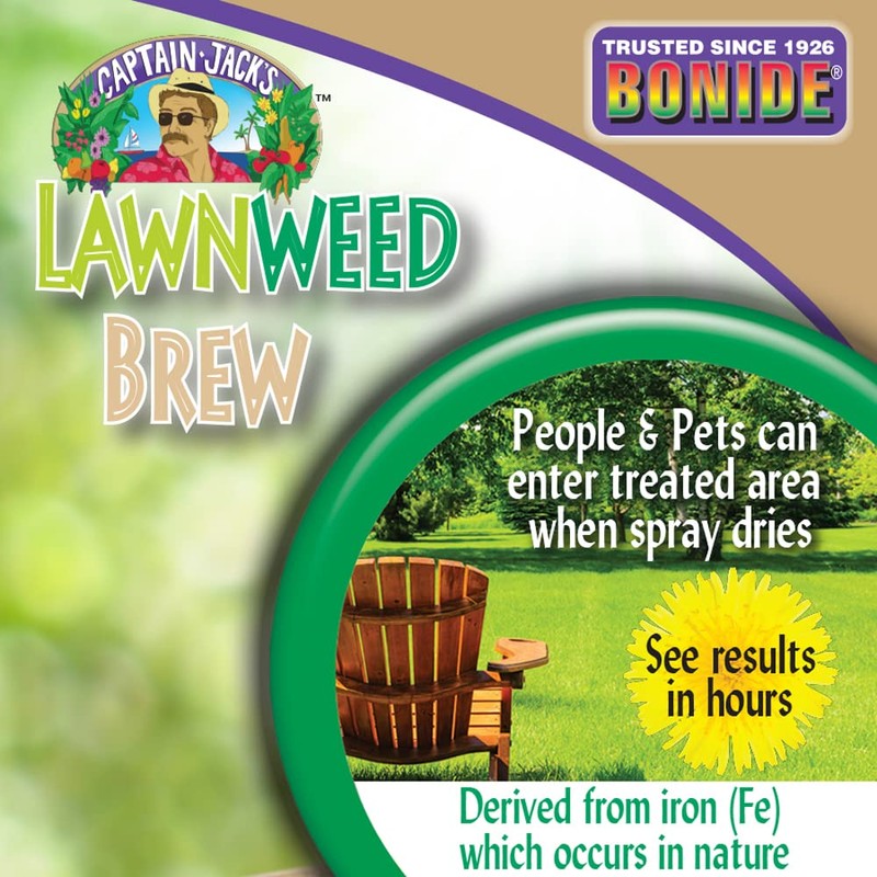 Bonide Captain Jack's Lawnweed Brew, 128 oz Ready-to-Use Spray, Fast-Acting