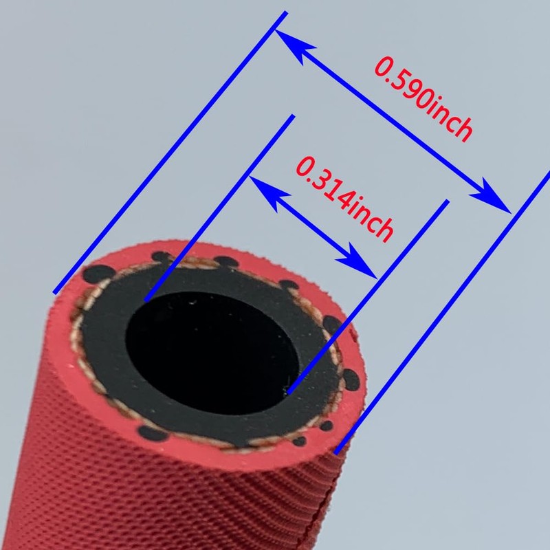 15FT Fuel Line Hose 5AN 8mm 5/16" High Pressure Hose