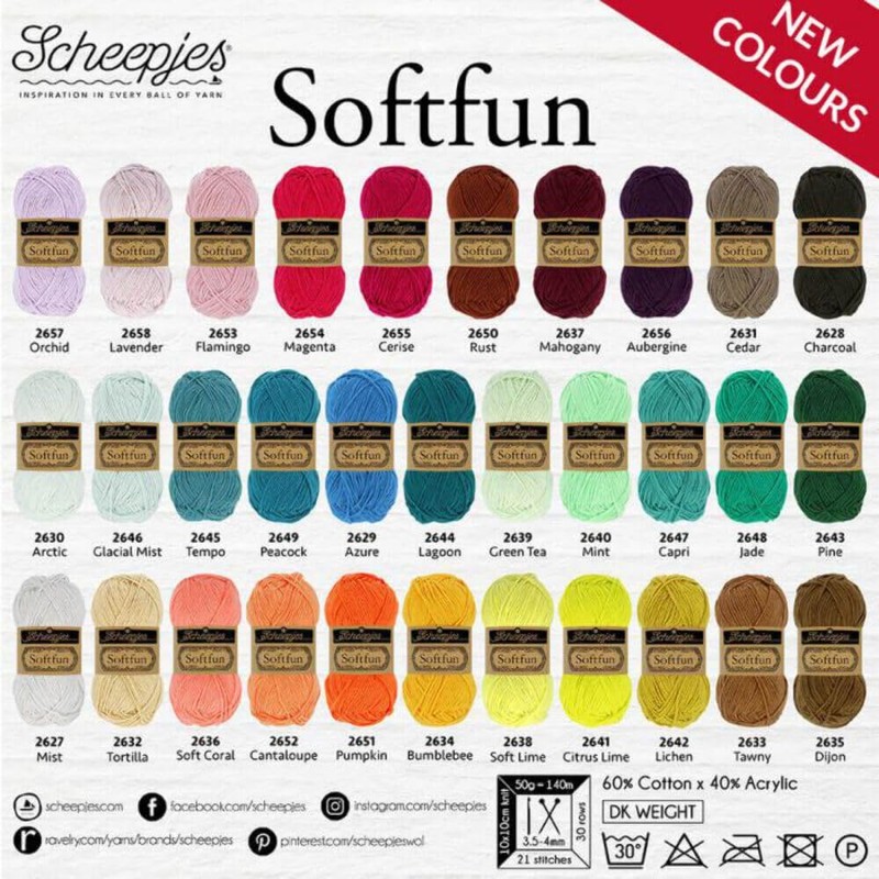 Scheepjes - Scheepjes Softfun 2408 Black Yarn - 1x50g