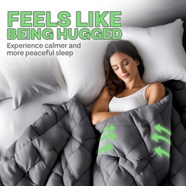 Sacred Thread Cooling Weighted Blankets for Adults and Kids, Heavy Blanket for Insomnia and Chronic Pain, Breathable and Soft Weighted Comforter in (36in x 48in)