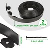 1.5 Inch x 200FT Garden Edging Border,Landscaping with 240pcs Spikes