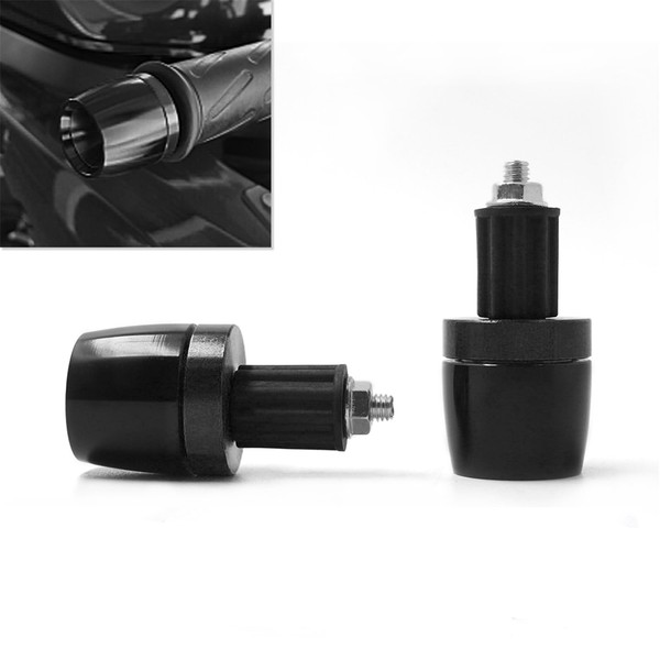HAONEL 7/8" Universal Motorcycle Handlebar Grips Plug Aluminum Bar End