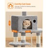 FEANDREA Cat Tree, Cat Tower for Indoor Cats, 56.3-Inch Cat