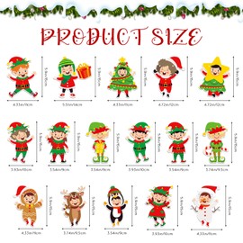 Christmas Elf Banner Cartoon Xmas Holiday Garland Decorations Christmas Party Banner Xmas Holiday Mantle Fireplace Home Decor