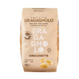 Pastificio Bragagnolo, Orecchiette 847 Bronze-Drawn, 100% Italian Pasta, Made with Durum Wheat Semolina Flour, Non GMO (1 LB. BAG) - Consistently al Dente.