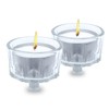 Ner Mitzvah Tea Light Holders with Tealight Candles - 2