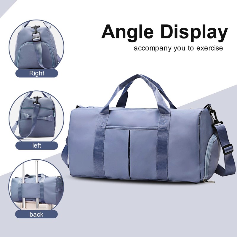 Travel Duffed Tote Bag, Waterproof Fold-able and Expandable Weekender Bag