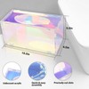 Florasity Acrylic Tissue Holder Box Cover Clear Acrylic Mask Case