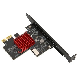 USB3.2 GEN2 Front Type E Expansion Card, 10Gbps Support Key A Type E PCIE 3.0 2X Interface Expansion Card, for Win8 for Win10 Plug and Play, No Driver Required