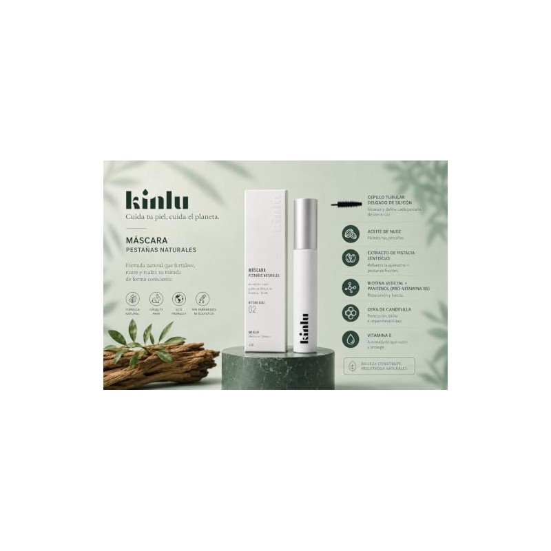 RP02 Máscara Pestañas Naturales de KINLU (13g)