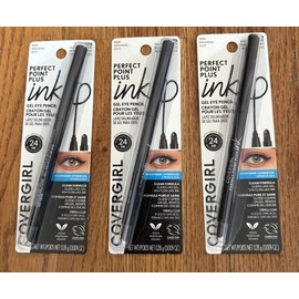 COVERGIRL LOT OF 3 Covergirl Perfect Point Plus Ink Gel Eye Pencil #275 Matte Jet Black