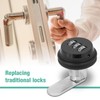 Combination Lock 3-Digit Password Security Padlock Keyless Cam Lock for