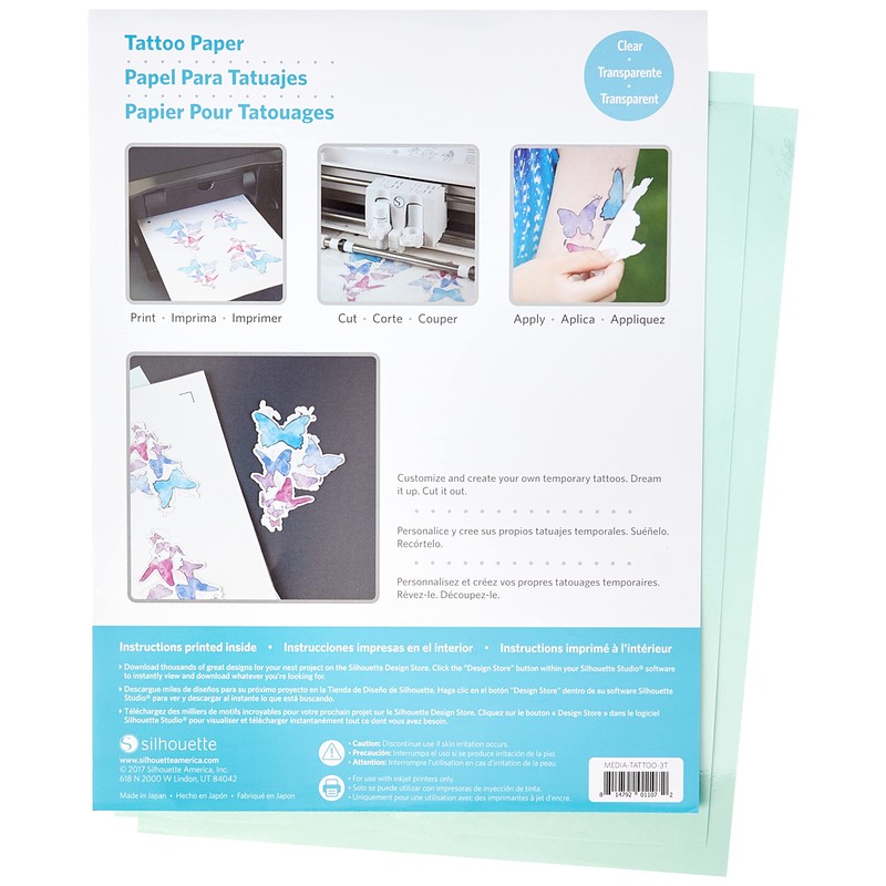 Silhouette Media-Tattoo Temporary Tattoo Paper