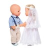 Heless Sissi 1020 Wedding Dress with Veil for Dolls Size