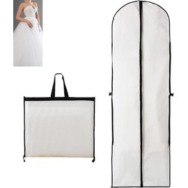 Wedding Dress Garment Bag, 60 x 180 cm Suit Bag, Garment Bags, Waterproof, Garment Bag, Suit Long with Zip, for Suits, Dresses