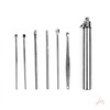 Stainless Steel Ear Pick 6-Piece Set 7ea