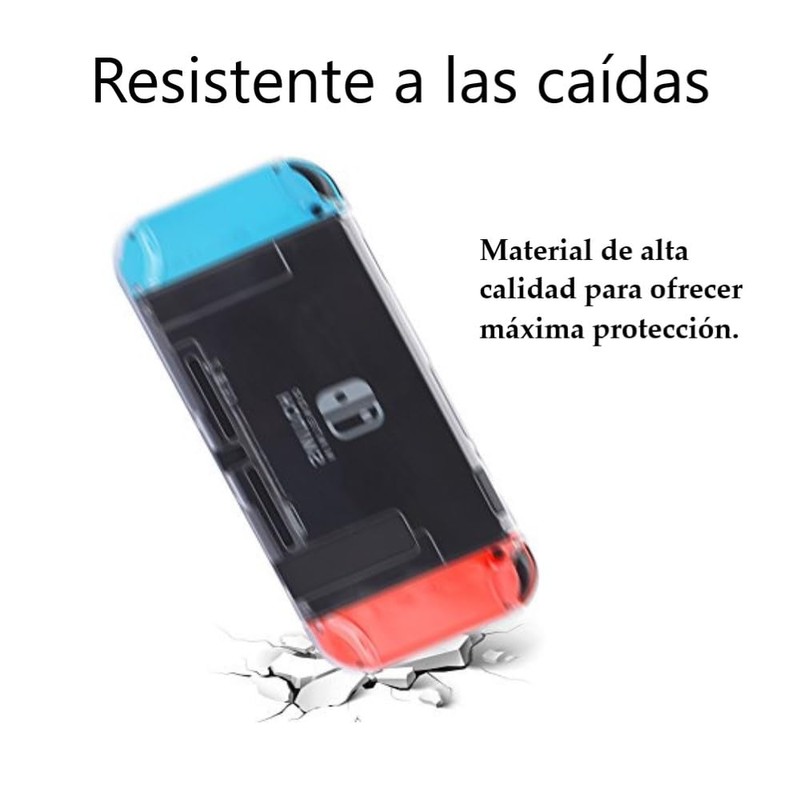 DA GAMERS Protector Rigido Transparente Switch Crystal Cover Case