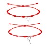 Cotigo Red 7 Knot Bracelet for Couples - Bracelets for