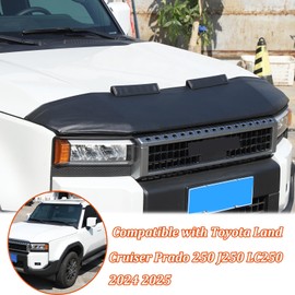 Car Hood Protector Bra Compatible with Toyota Land Cruiser 250 Prado LC250 J250 2024 2025,Leather Car Front Hood Protector Cover Exterior Accessories