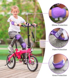 RUNDONG Kids/Youth Knee Pad Elbow Wrist Pads Guards Protective Gear Set for Roller Skates Cycling Bike Skateboard Inline Skatings Scooter Riding Sports,Suitable for multiple sports outdoor activities