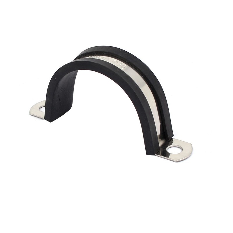 Sourcingmap 36mm Dia EPDM Rubber Lined U Shaped Pipe Tube