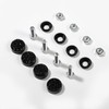 Car License Plate Fasteners Screws Caps Covers Black Universal Rhinestone
