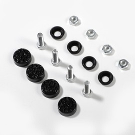 Car License Plate Fasteners Screws Caps Covers Black Universal Rhinestone License Plate Bolt Cap Plastic Washer