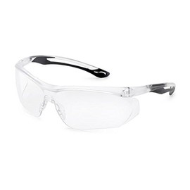 Gateway Safety 37BK79 Parallax Safety Eyewear - Clear Temples, Black Flex, Clear Anti-Fog Lens