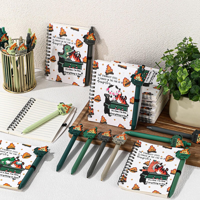 Resurhang 60 Pcs Employee Appreciation Dumpster Fire Gifts Dumpster Fire
