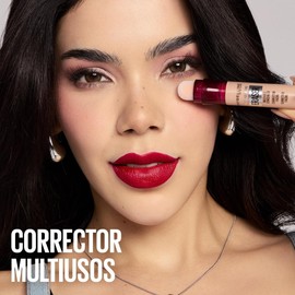 Maybelline Instant Age Rewind Corrector Facial 3 en 1, Borra Ojeras y Líneas Finas, Cubre Imperfecciones, Corrige, Contornea e Ilumina, Cobertura Media Hasta 12H Tono 122 Sand, 6 ml