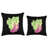 Iceberg Lettuce Synthwave Throw Pillow
