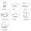 Transport Cookie Cutter Set,7pcs Cookie Cutter Train Cookie Cutter Car