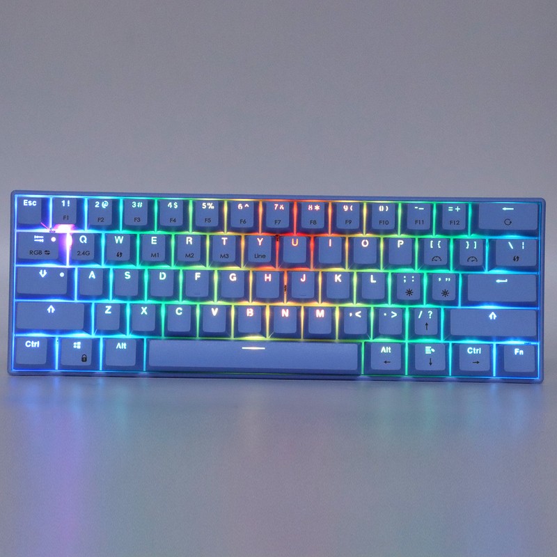 READSON Mechanical Keyboard 61 Keys RGB 3 Modes Support Wireless