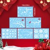 249 PCS Snowflake Window Clings, GeeRic Winter Decorations 6 Sheets