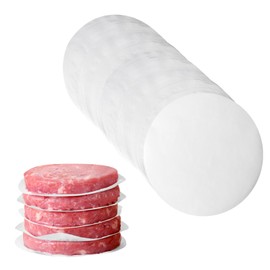 250Pcs-4 Inch Parchment Paper Rounds, YUFDA Non-Stick Baking Parchment Rounds/Hamburger Patty Paper Sheet, Precut Round Parchment Paper for Separating Burger Patty, Cookies and More