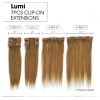 Lumi clip in human hair extensions 7 pieces double weft