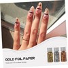 NUOBESTY Nail Art Foil Flakes Gold Foil Decorations DIY Nails