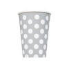 Polka Dot Party Paper Cups - 12 Oz, Sunflower Yellow,